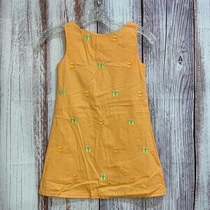 Rare Editions Orange A-line Sleeveless Dress with Sandals Girls size 7 #5087